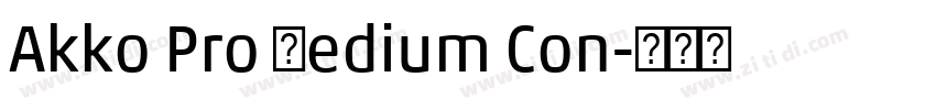 Akko Pro Medium Con字体转换